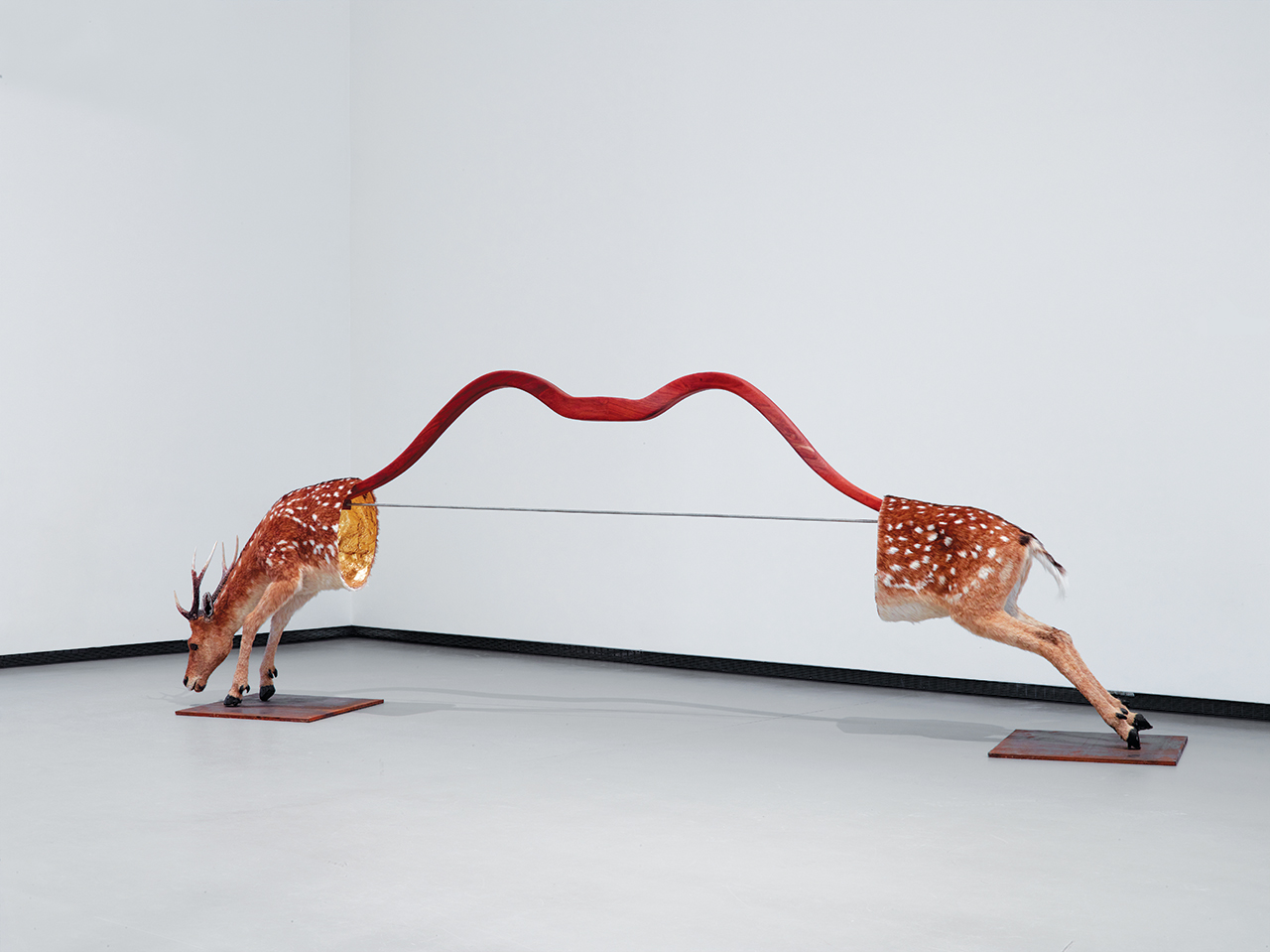 L’Arc de Saint-Gilles, 2015, by Huang Yong Ping, showing at Fondation Louis Vuitton in Paris